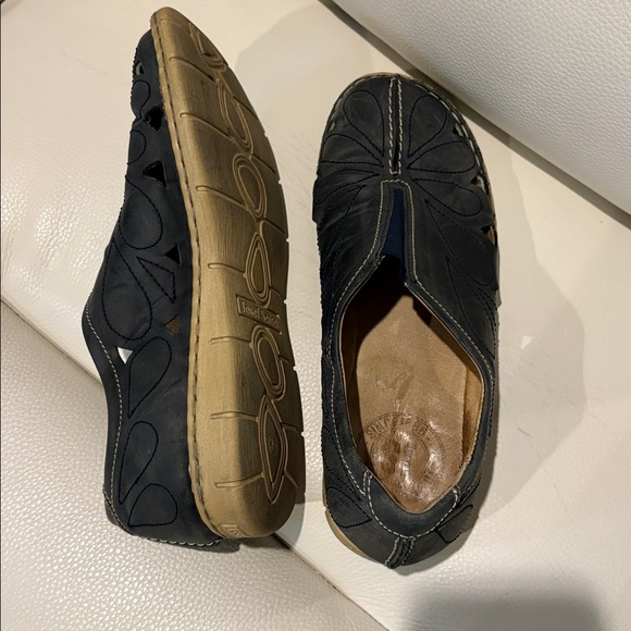 Josef Seibel Leather Navy Blue Slip-Ons Size 39 - Picture 5 of 9